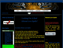Tablet Screenshot of love-spells.drjumba.co.za